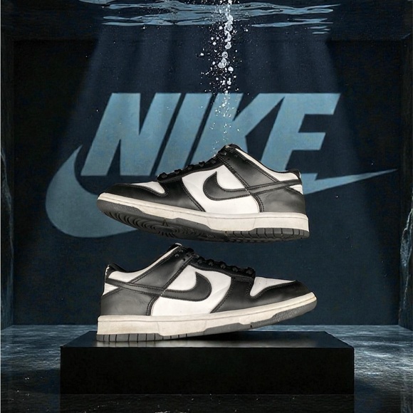 Nike Dunk Low Panda Black White Women’s Size 8 CW1590-100 Sneakers - Picture 9 of 10